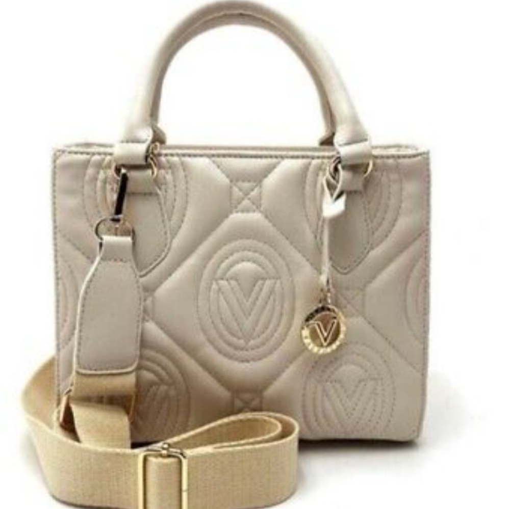 Valentino Orlandi Light Taupe, satchel w/detachable strap, NWT
